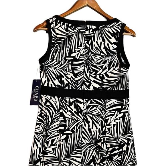 NWT! Chap black and white patterned sleeveless dress - Picture 3 of 10